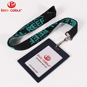 Custom polyester id lanyard necklace with safety release buckle