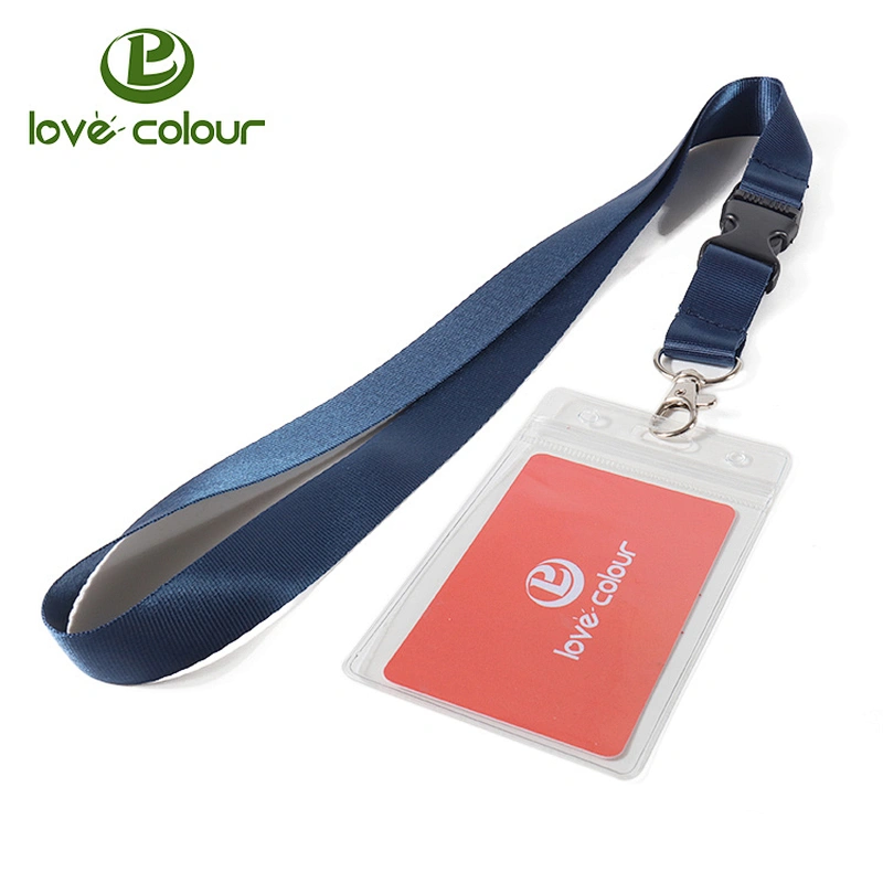 Promotional gift id badge card holder keychain sublimation neck lanyard customized