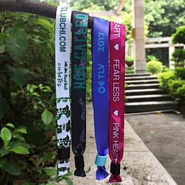 Event cheap custom no minimum fabric wristbands for sublimation