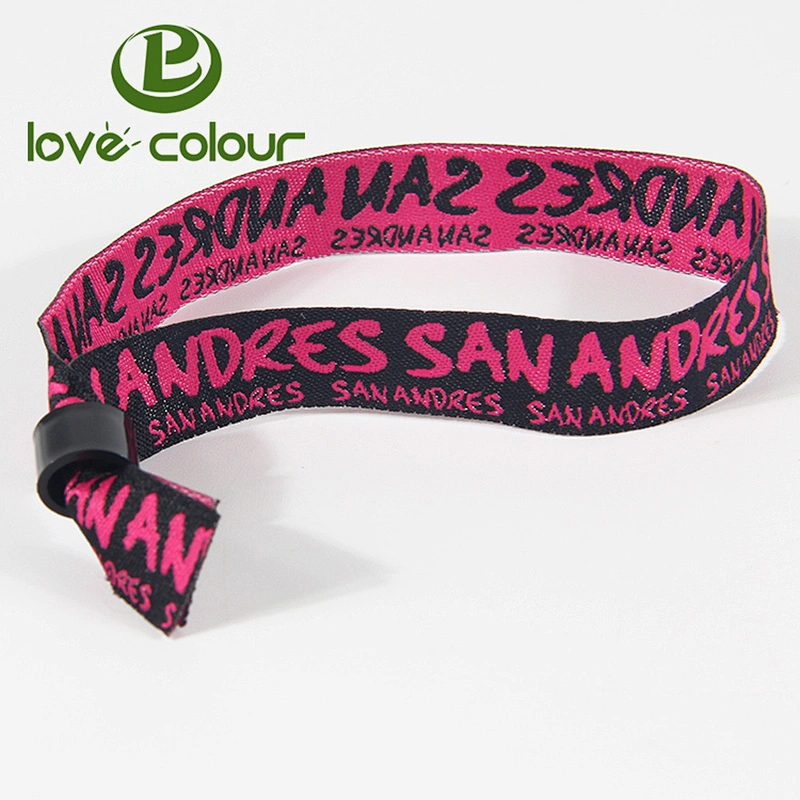 Custom promotional item your own polyester fabric sport activity wristbands bracelets