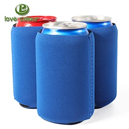 3mm Neoprene Foldable Beer Can Cooler Insulated Beer Bottle Coozies
