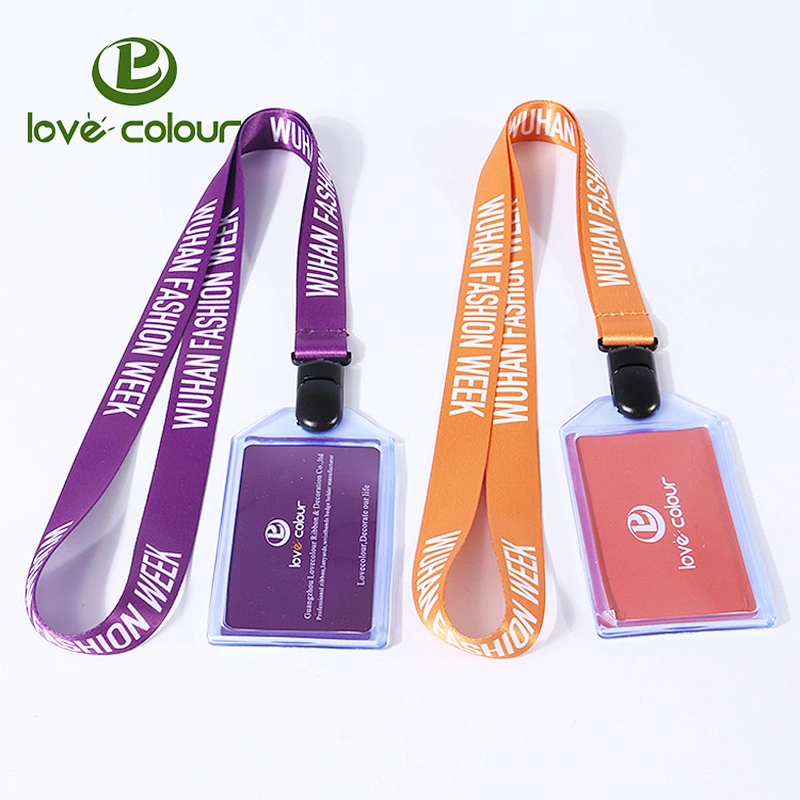 New product custom polyester neck lanyard string with id card holder
