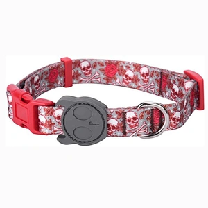 Polyester Webbing Custom Sublimation Logo Pet Collar Led Dog Collar