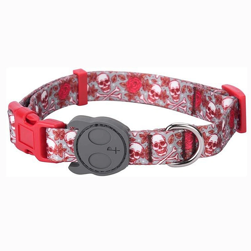 Polyester Webbing Custom Sublimation Logo Pet Collar Led Dog Collar