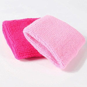 Factory custom running sweatband terry cotton wristband