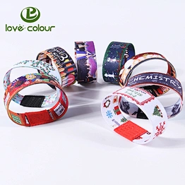 New year charity elastic band wristband with custom logo