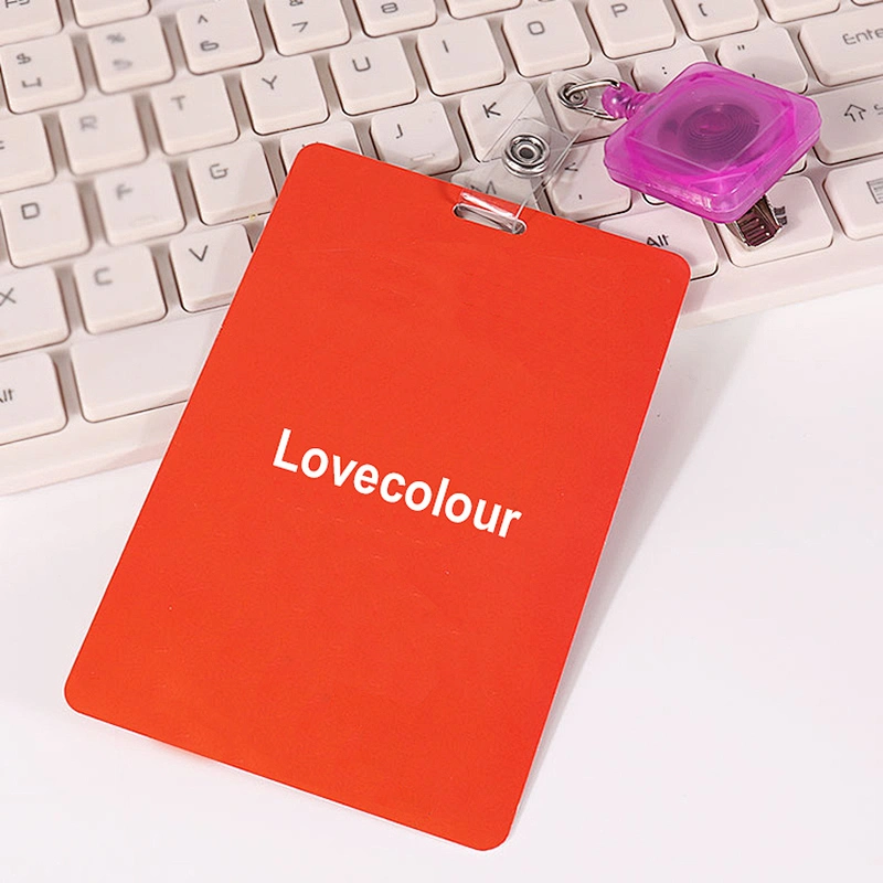 Custom plastic id name card holder for exhibition
