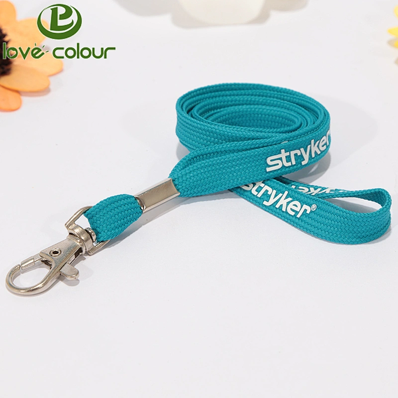 Custom bulk polyester printing tubular tube shoelace lanyards