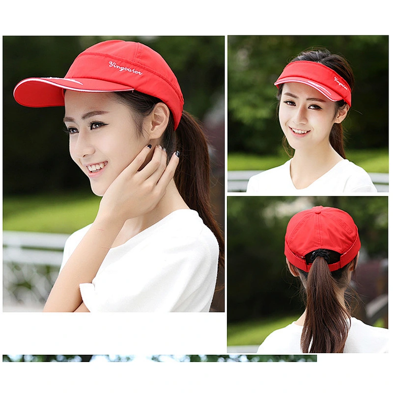 Fashion Custom Women / Men Sun Hat Visor Cap for Running
