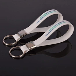 Custom cheap silicone bracelets no minimum/silicone bracelet for key