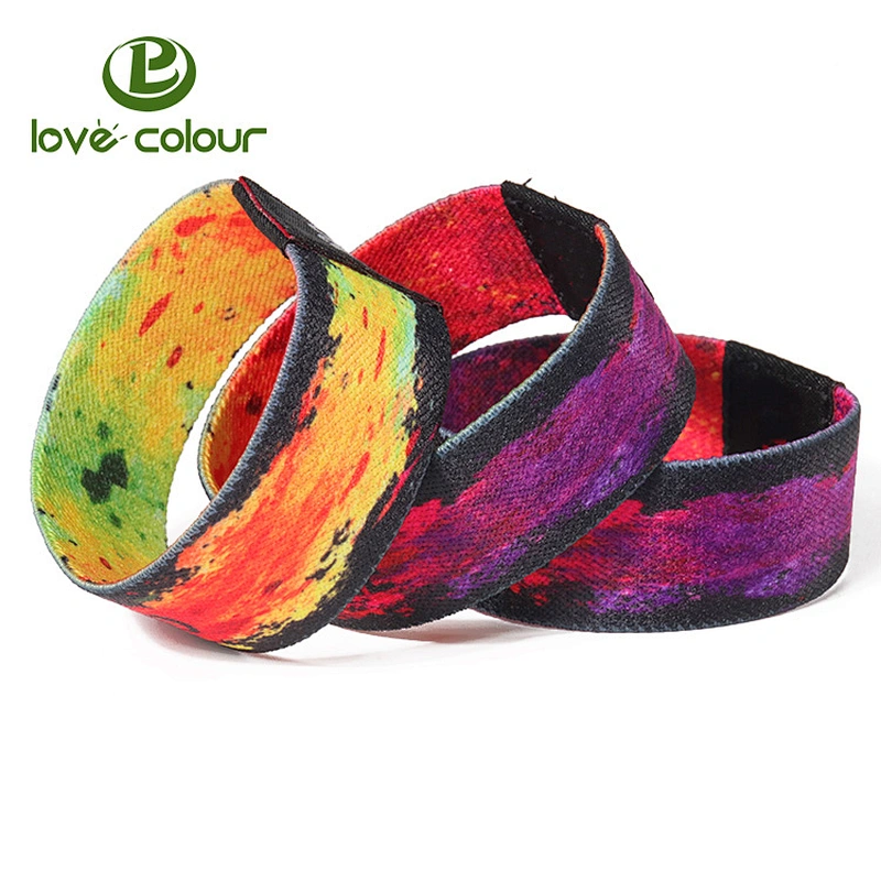 Customized Serial Number NFC Flexible Elastic Fabric RFID Wristband