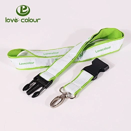 Hot design polyester satin soft woven lanyards with custom company logo