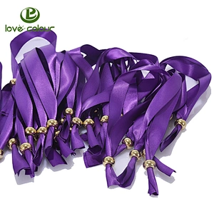 Make your own brand cheap polyester satin custom wristbands