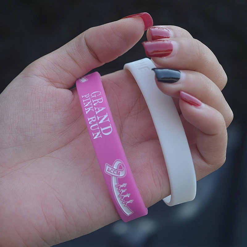 Event custom engraved personalized silicone bracelet