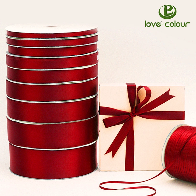 Lovecolour sublimated printing packaging ribbon with custom logo