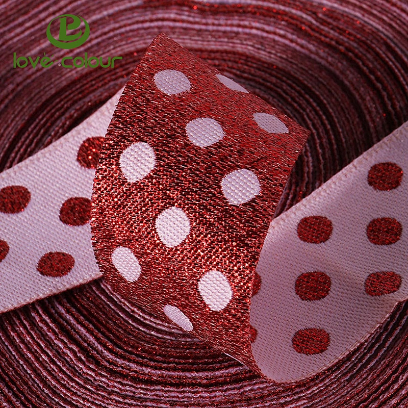 Custom fashionable polyester dot hat grosgrain ribbon for decoration