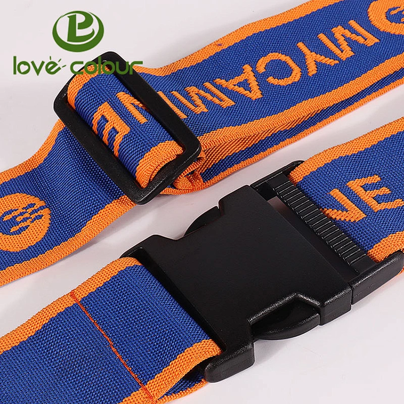 Securely plastic adjustable luggage strap buckle