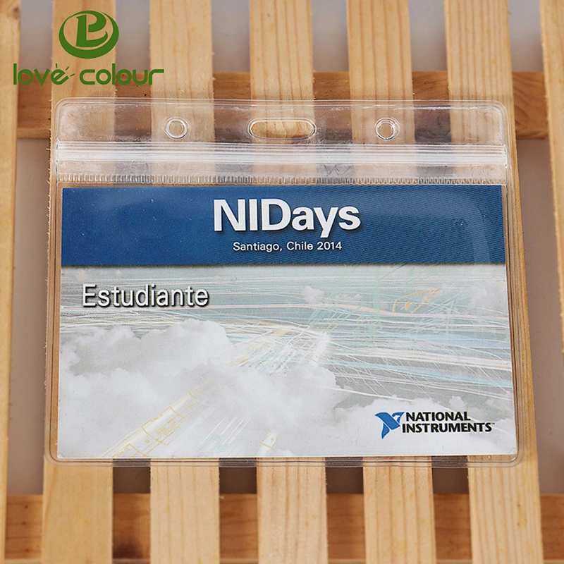 Plastic Hard Horizontal Badge Holder With Id Reel