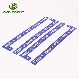 Hot Custom Eco-Friendly Vinyl Wristband L-Shape Hospital ID Bracelets