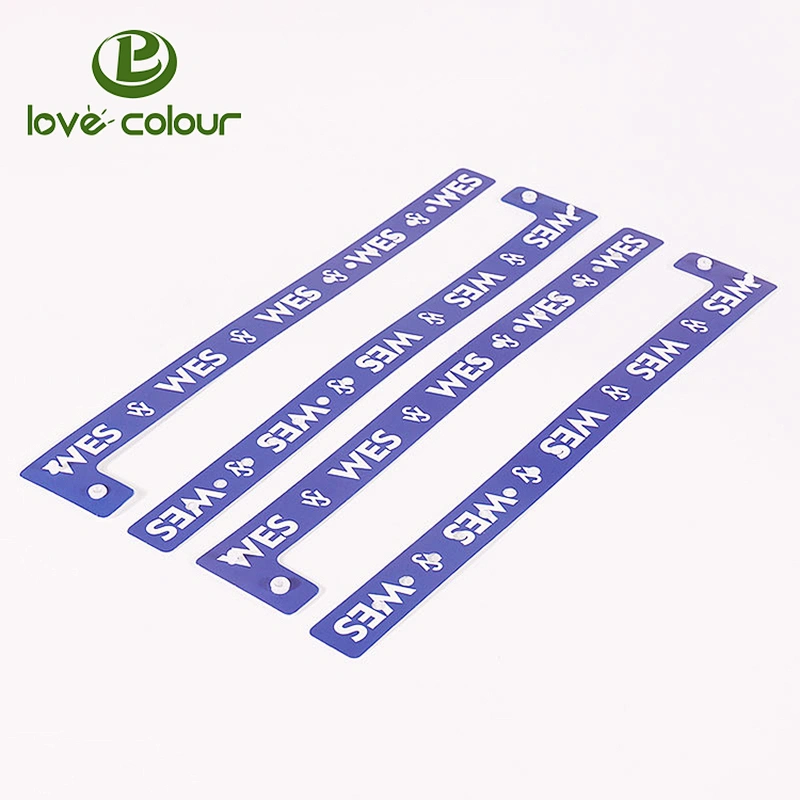 Hot Custom Eco-Friendly Vinyl Wristband L-Shape Hospital ID Bracelets