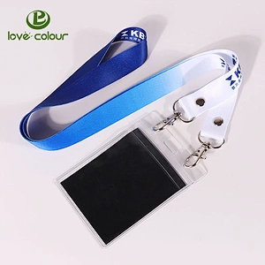 Custom Polyester Lanyard With Double Hooks For Event ID Holder