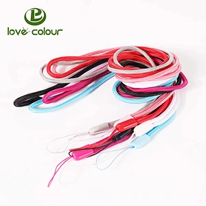 Customized polyester blank wrist short lanyards for mobile phone