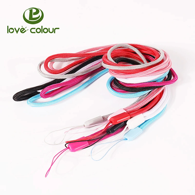 Customized polyester blank wrist short lanyards for mobile phone