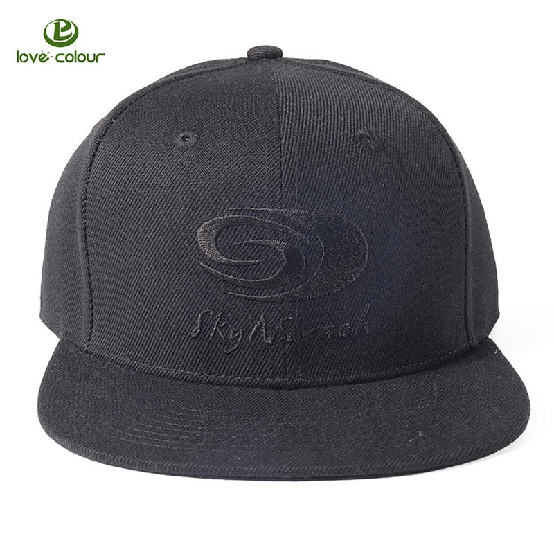Custom Your Logo Embroidery Flat Brim Snapback Cap