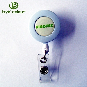 Custom ID card automatic spring small retractable cable reel for nurses