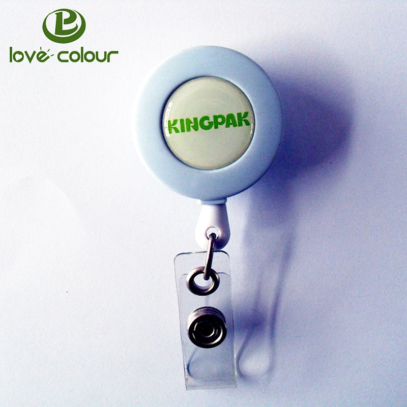 Custom ID card automatic spring small retractable cable reel for nurses