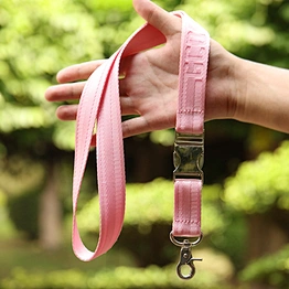 Popular promotional lanyard strap supplier/nylon lanyard straps with metal buckle