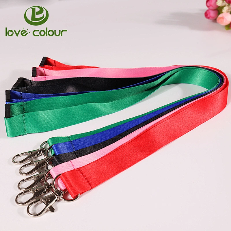 Custom size and color printing polyester lanyards for school use