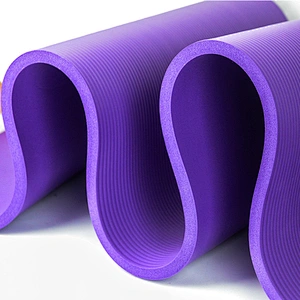 Extra Thick High Density Anti-Slip Exercise Purple Yoga Mat