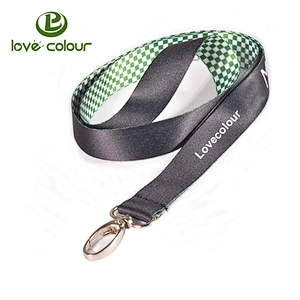 Custom fashion polyester promotion printing lanyards strap for activities