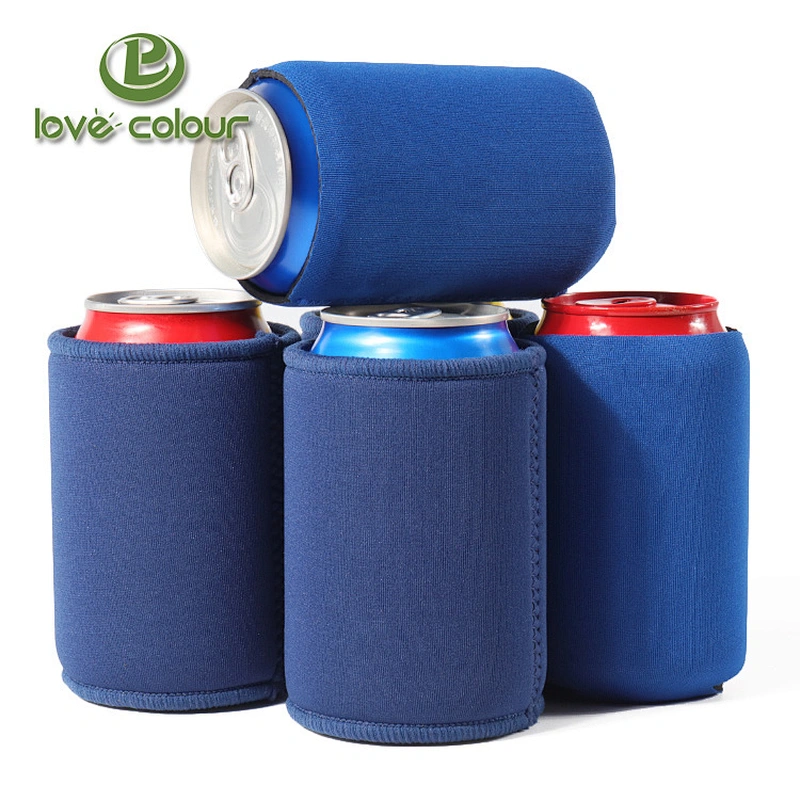 Custom Christmas theme Insulated Neoprene beer can cooler holder with fashion print