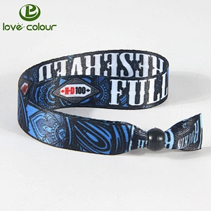 Custom event party souvenir polyester wristbands