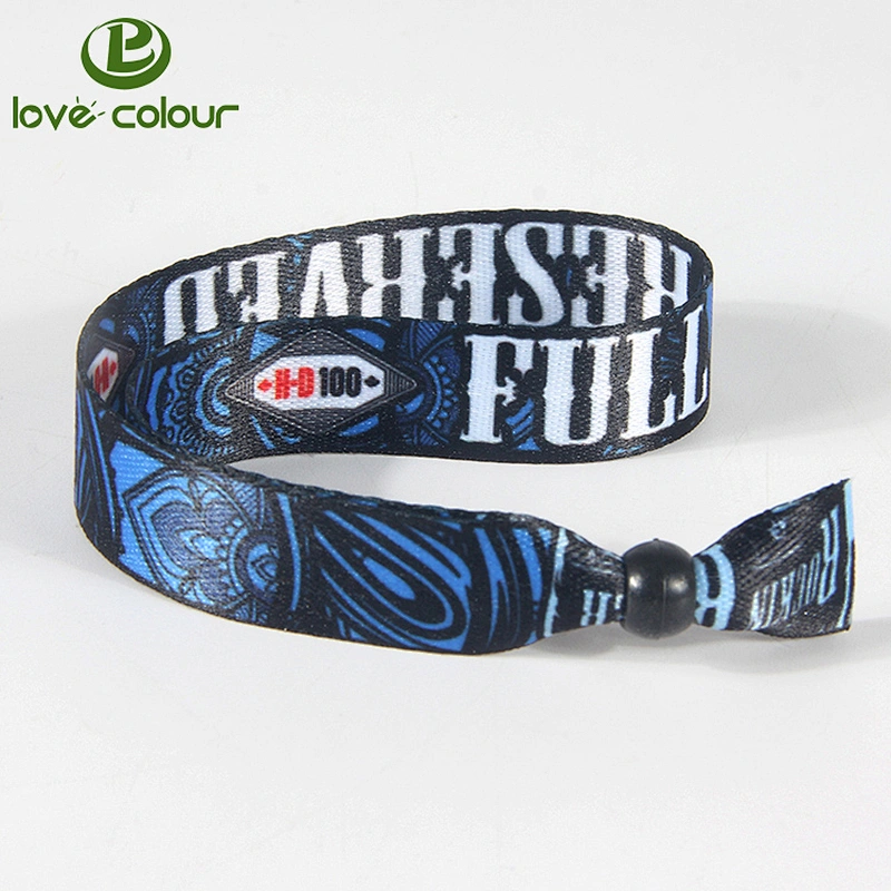 Custom event party souvenir polyester wristbands
