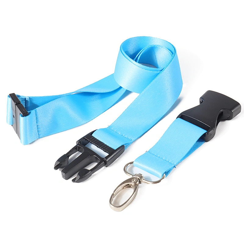 Custom polyester sublimation keychain lanyard with separable buckle