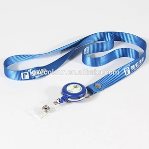 Guangzhou manufacturer silk screen printed student ID card lanyard