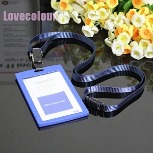 Factory Wholesale Grey Safety Breakaway Lanyard with ID Card Badge Holder