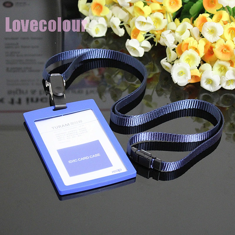 Factory Wholesale Grey Safety Breakaway Lanyard with ID Card Badge Holder