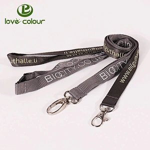 Promotional polyester funny lanyard strap with waterproof card holder