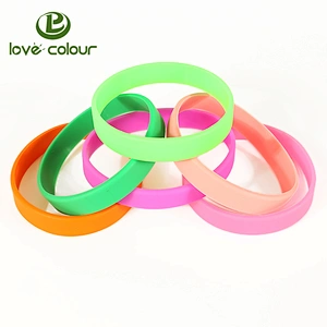 Factory direct supply cheap sell custom Thin blank Silicone Bracelet