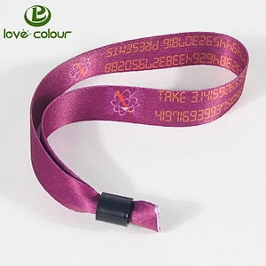 New custom polyester sublimation wristband christmas wrist band with plastic clip