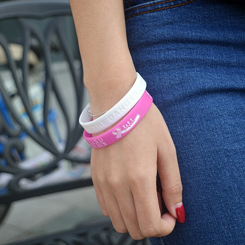 Silicone wristband for use leisure parks as ticket