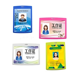 Promotional custom id badge holders hard plastic