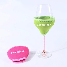 5mm thickness neoprene cooling cup holder / wine glass cooler