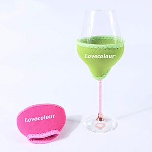 5mm thickness neoprene cooling cup holder / wine glass cooler