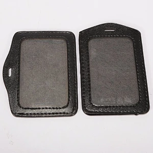 Custom grey color id students pu card holder