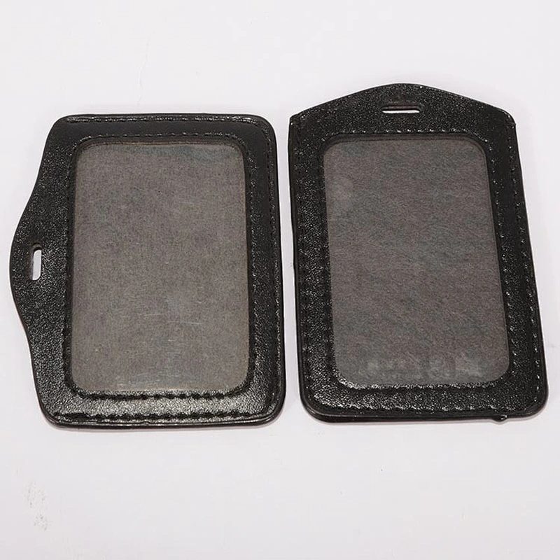 Custom grey color id students pu card holder